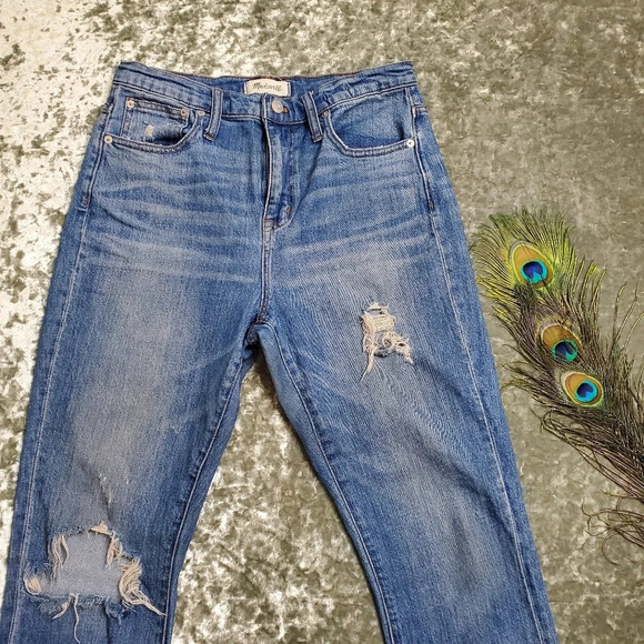 Madewell High-Rise Slim Boy Jean - Picture 3 of 8